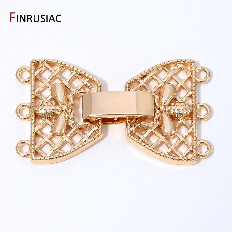 14K Gold Plated Brass 3-Row Pe - огляд і ціна Jewelry Making Essentials