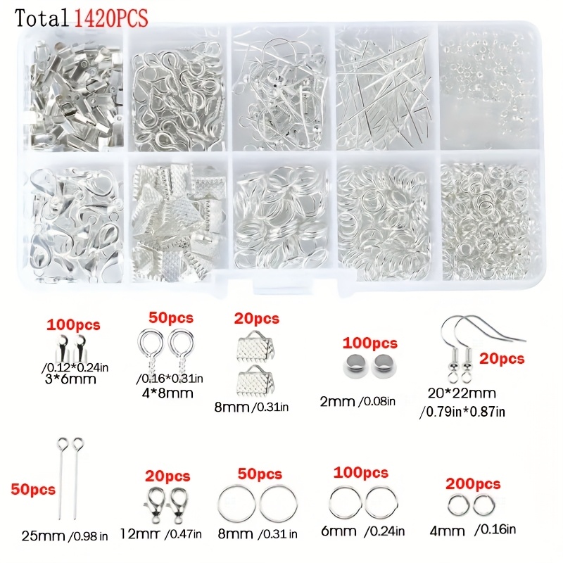 1420pcs 1box Jewelry Findings  - огляд і ціна Jewelry Making Tool Kit