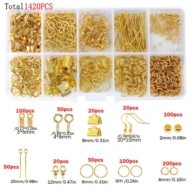 1420pcs 1box Jewelry Findings  - огляд і ціна Jewelry Making Tool Kit