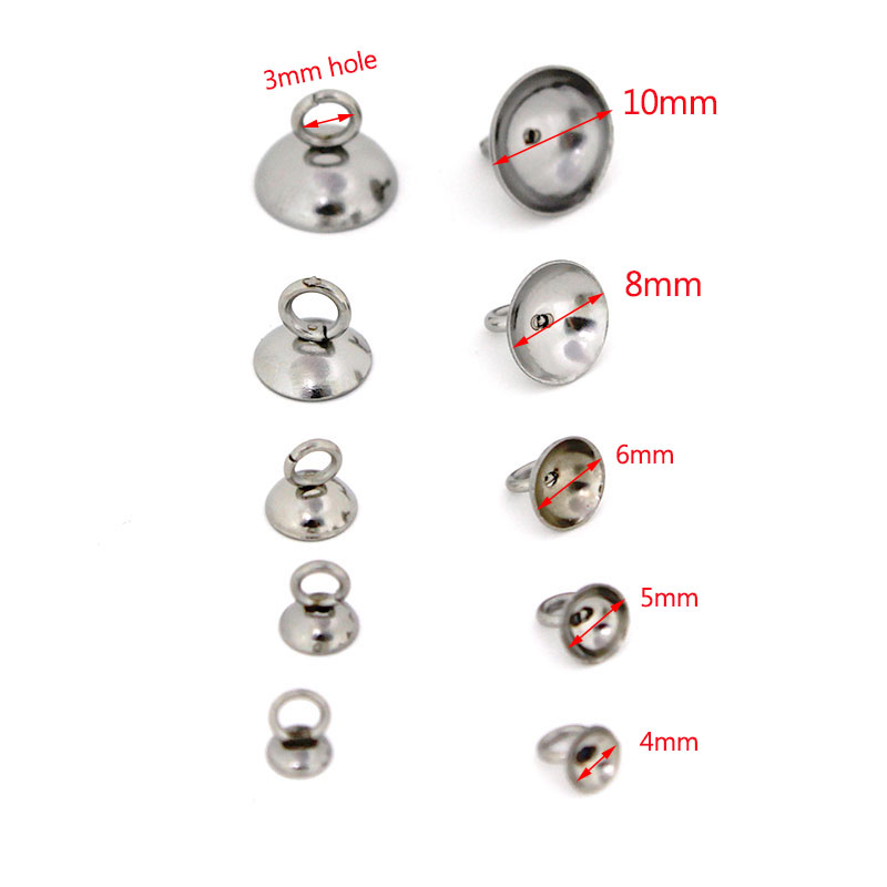 20Pcs 4/5/6/8/10mm Stainless S - огляд і ціна Jewelry Making Beads