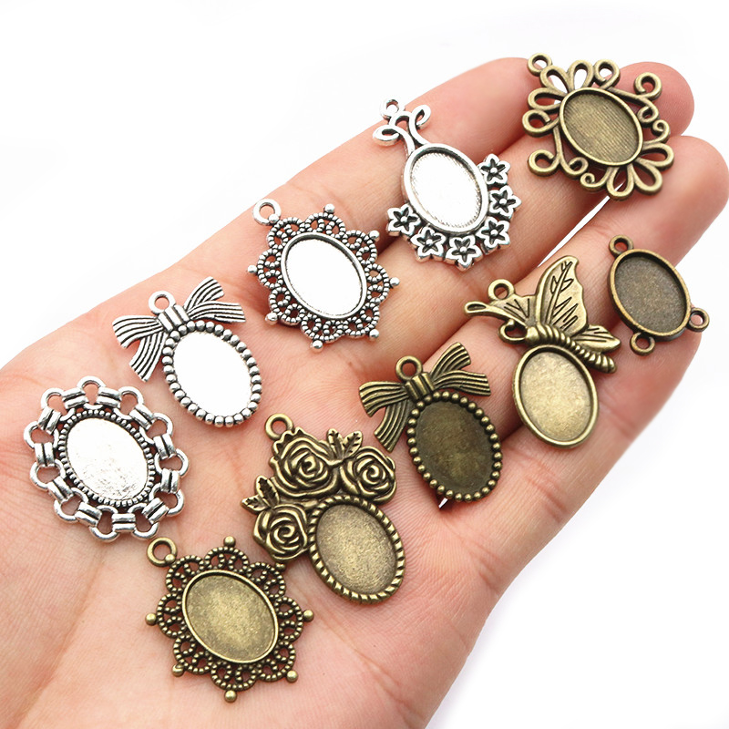 20pcs Fits 10x14mm Cabochons O - огляд і ціна Jewelry Making Tray