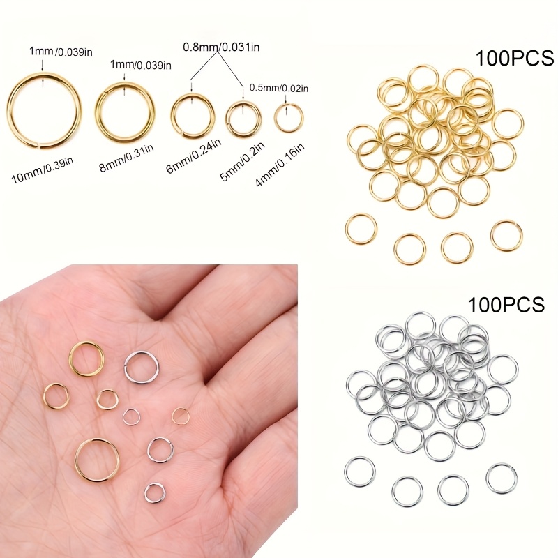 100 Jewelry Connecting Rings 3 - огляд і ціна Jewelry Making Supplies Wholesale