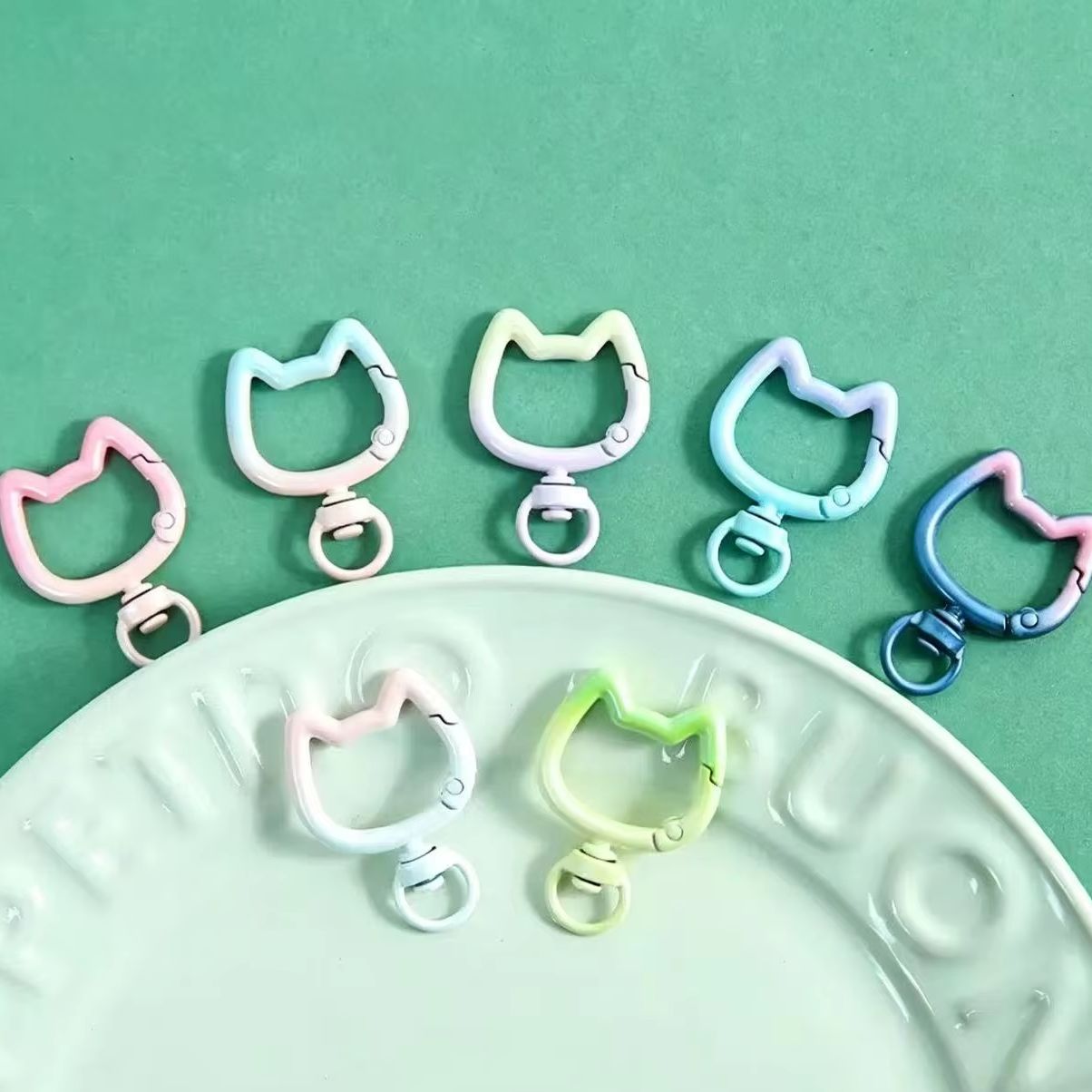 5-10PCS Gradient Cute Cat Clas - огляд і ціна Jewelry Making Material